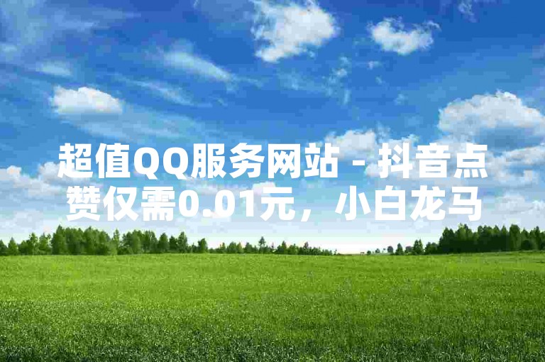 超值QQ服务网站 - 抖音点赞仅需0.01元，小白龙马山肥硕土地房限时抢购活动。