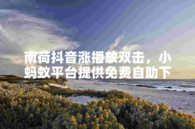 南荷抖音涨播放双击，小蚂蚁平台提供免费自助下单服务。
