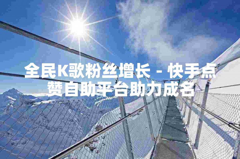 全民K歌粉丝增长 - 快手点赞自助平台助力成名