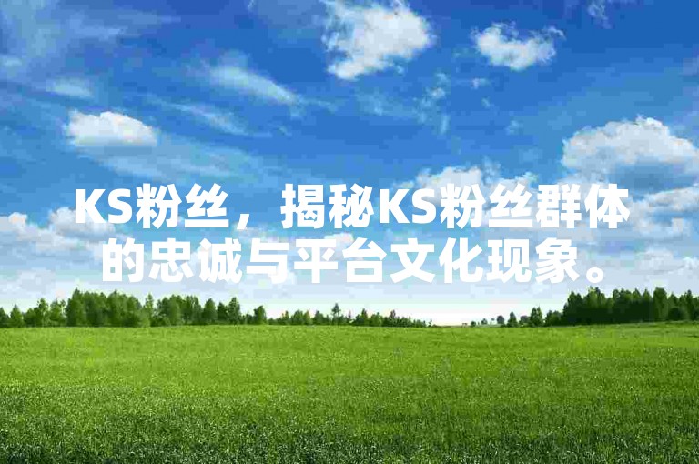 KS粉丝，揭秘KS粉丝群体的忠诚与平台文化现象。