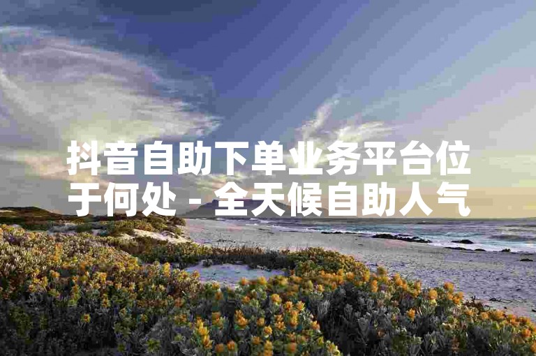 抖音自助下单业务平台位于何处 - 全天候自助人气下单平台。