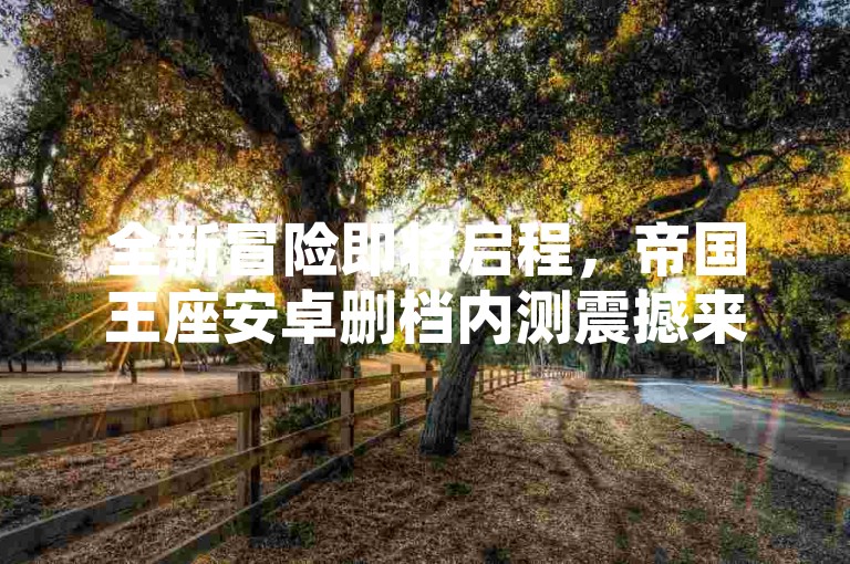 全新冒险即将启程，帝国王座安卓删档内测震撼来袭，奢华升级体验邀您共赴战场！