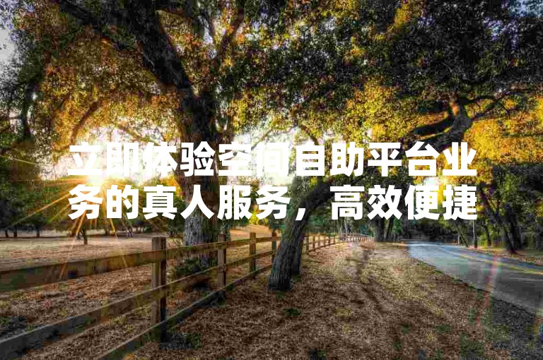 立即体验空间自助平台业务的真人服务，高效便捷，让您的下单过程更加顺畅！