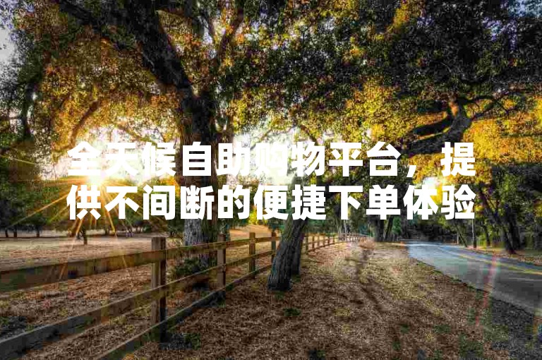 全天候自助购物平台，提供不间断的便捷下单体验。