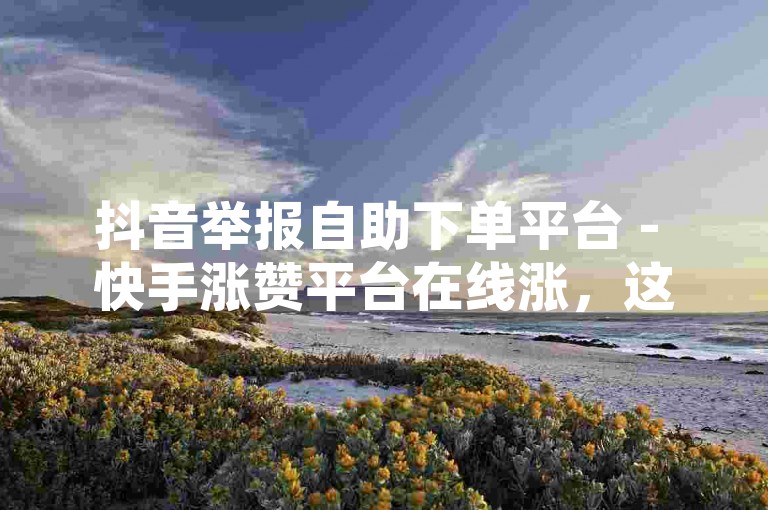 抖音举报自助下单平台 - 快手涨赞平台在线涨，这是一个提供社交媒体服务的平台，可以帮助用户在抖音和快手上获得更多的关注和点赞。