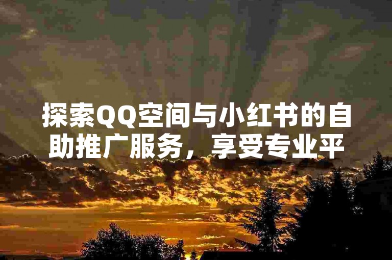 探索QQ空间与小红书的自助推广服务，享受专业平台带来的便捷下单体验，发现最佳的社交影响力提升策略。