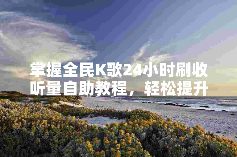 掌握全民K歌24小时刷收听量自助教程，轻松提升歌曲播放量技巧分享。