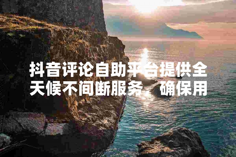 抖音评论自助平台提供全天候不间断服务，确保用户随时获得支持。