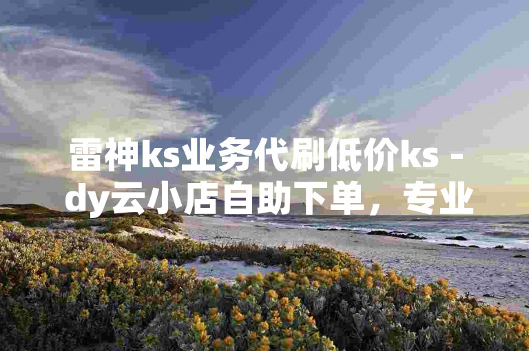 雷神ks业务代刷低价ks - dy云小店自助下单，专业团队，安全快捷，助您轻松提升账号影响力。