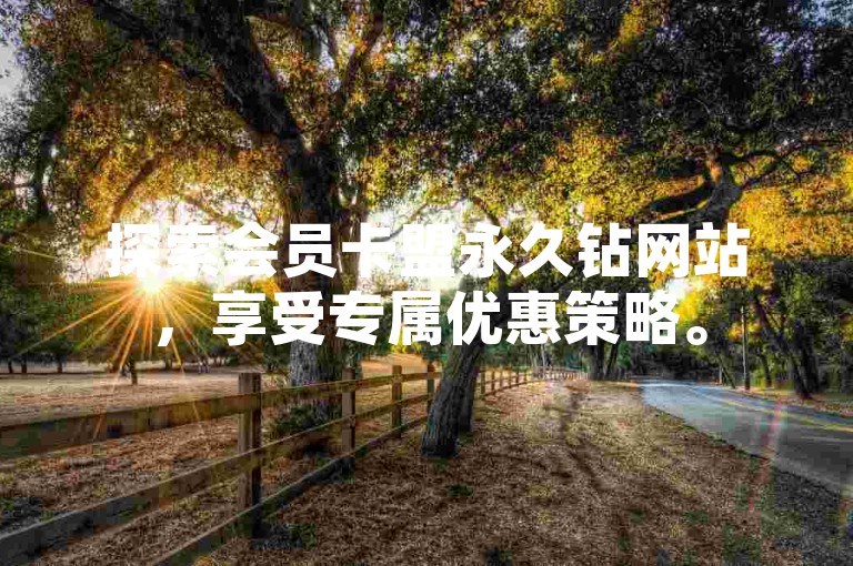 探索会员卡盟永久钻网站，享受专属优惠策略。
