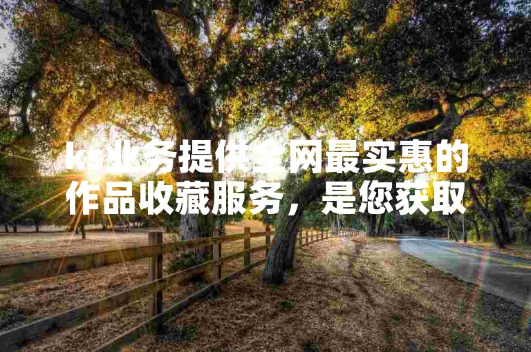 ks业务提供全网最实惠的作品收藏服务，是您获取超低价抖音赞并自助下单的首选平台。