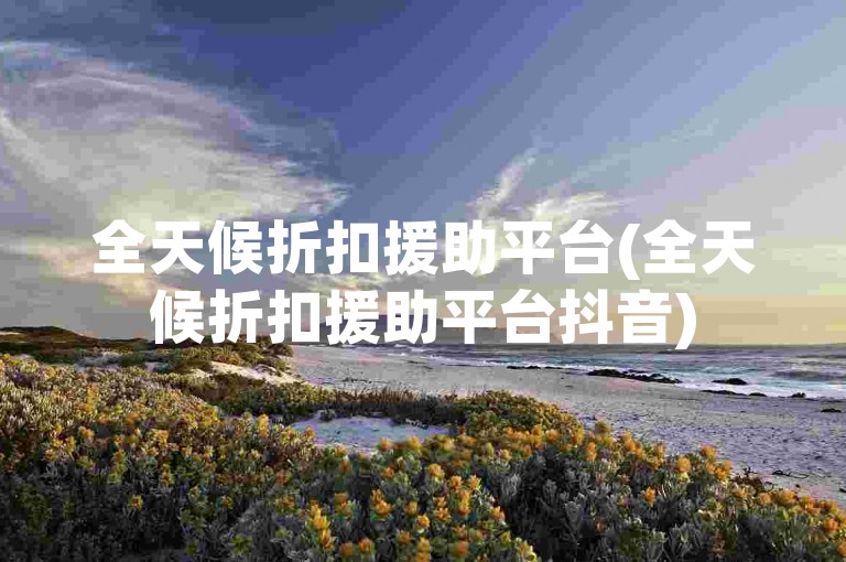 全天候折扣援助平台(全天候折扣援助平台抖音)