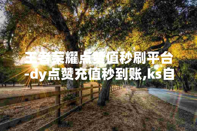 王者荣耀点赞值秒刷平台-dy点赞充值秒到账,ks自助下单便宜，助你快速提升人气。