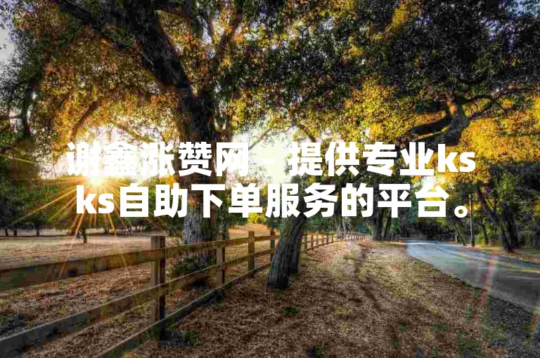 谢鑫涨赞网 - 提供专业ksks自助下单服务的平台。