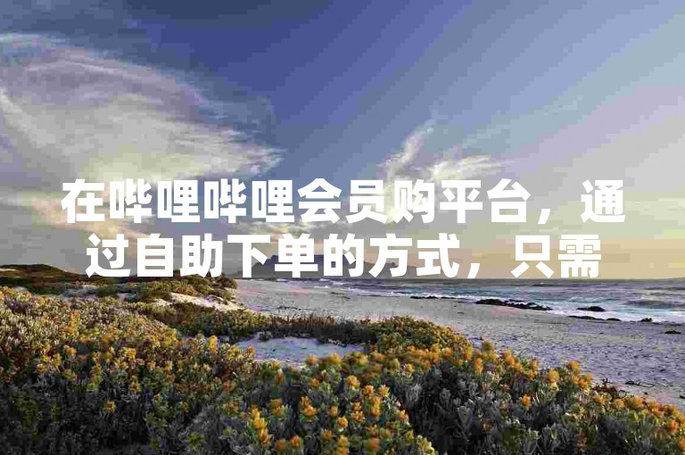 在哔哩哔哩会员购平台，通过自助下单的方式，只需1元就能获得3000不掉粉的粉丝，这是最专业的卡盟自动发卡网提供的服务。