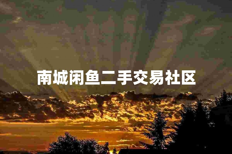 南城闲鱼二手交易社区