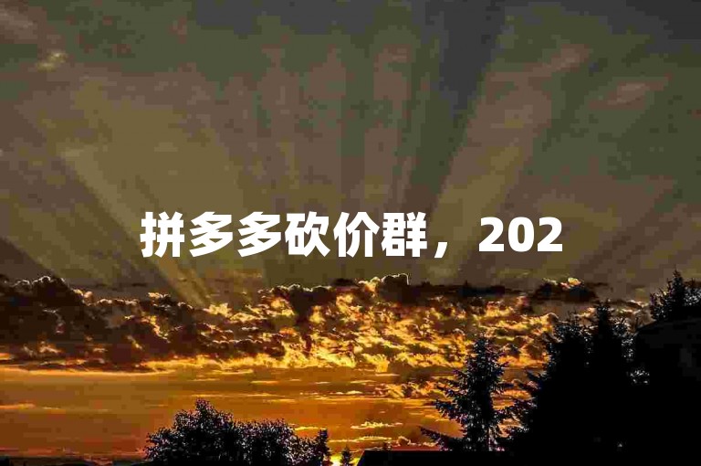 拼多多砍价群，2025年引领社交电商新潮流的免费入群机会。