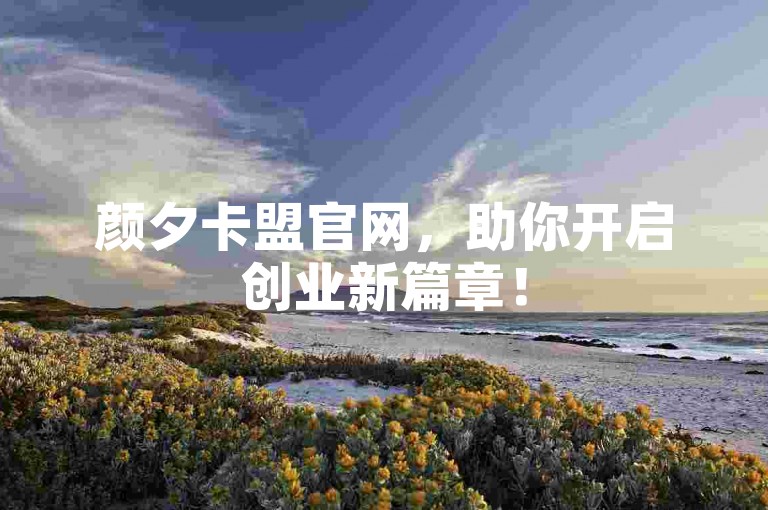 颜夕卡盟官网，助你开启创业新篇章！
