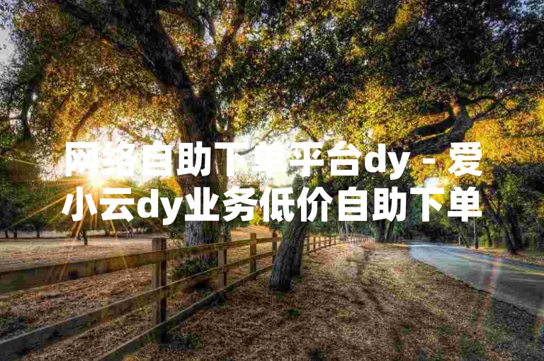 网络自助下单平台dy - 爱小云dy业务低价自助下单平台，是一个便捷的在线服务平台。