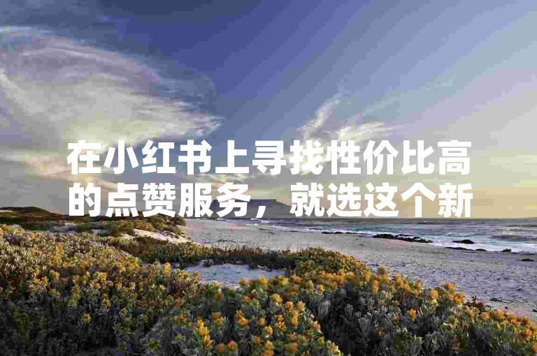 在小红书上寻找性价比高的点赞服务，就选这个新推出的低价赞下单平台。