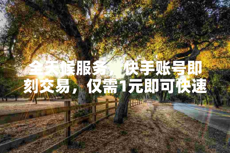 全天候服务，快手账号即刻交易，仅需1元即可快速增加1000粉丝关注。