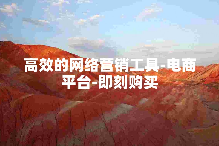 高效的网络营销工具-电商平台-即刻购买