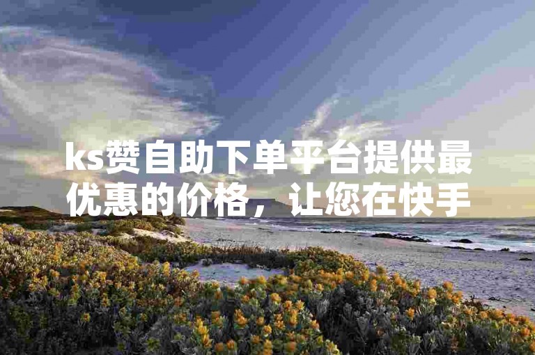 ks赞自助下单平台提供最优惠的价格，让您在快手享受24小时不间断的全自助下单服务。