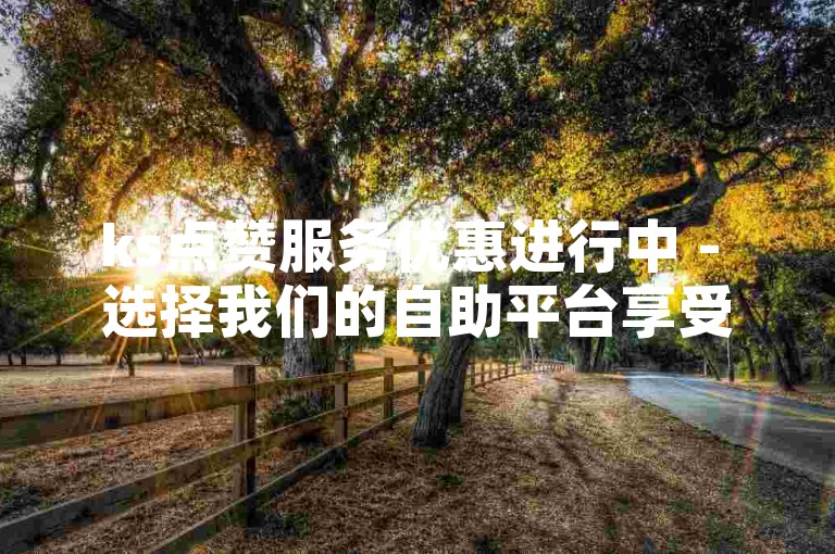 ks点赞服务优惠进行中 - 选择我们的自助平台享受超值价格