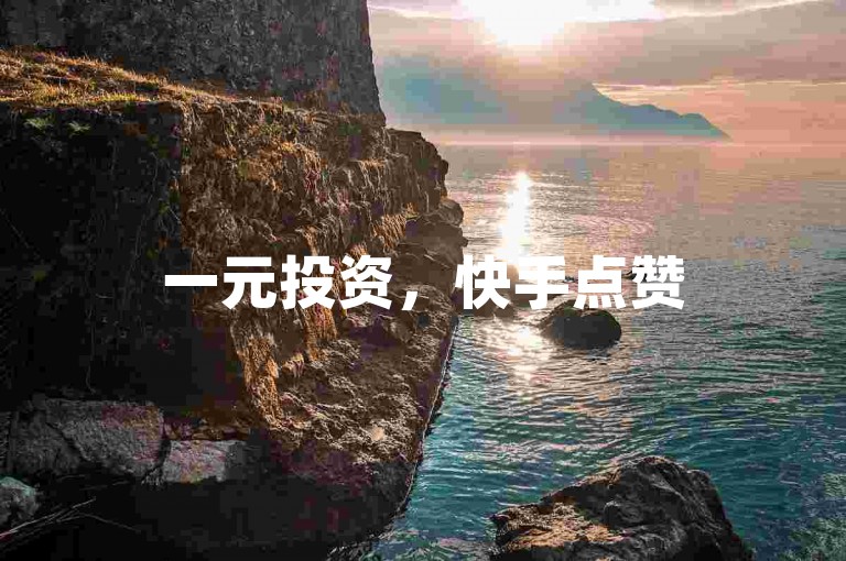 一元投资，快手点赞500次，瞬间到账。