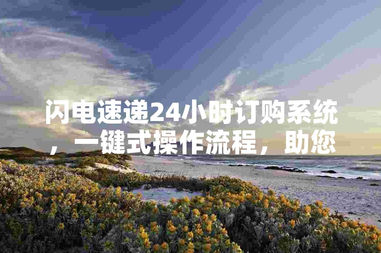 闪电速递24小时订购系统，一键式操作流程，助您高效便捷无忧。