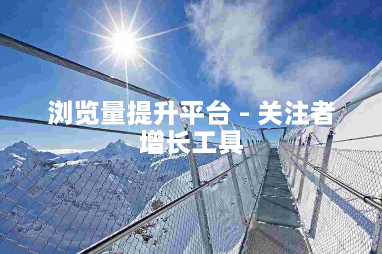 浏览量提升平台 - 关注者增长工具