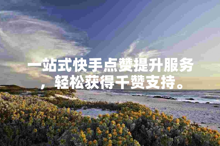 一站式快手点赞提升服务，轻松获得千赞支持。
