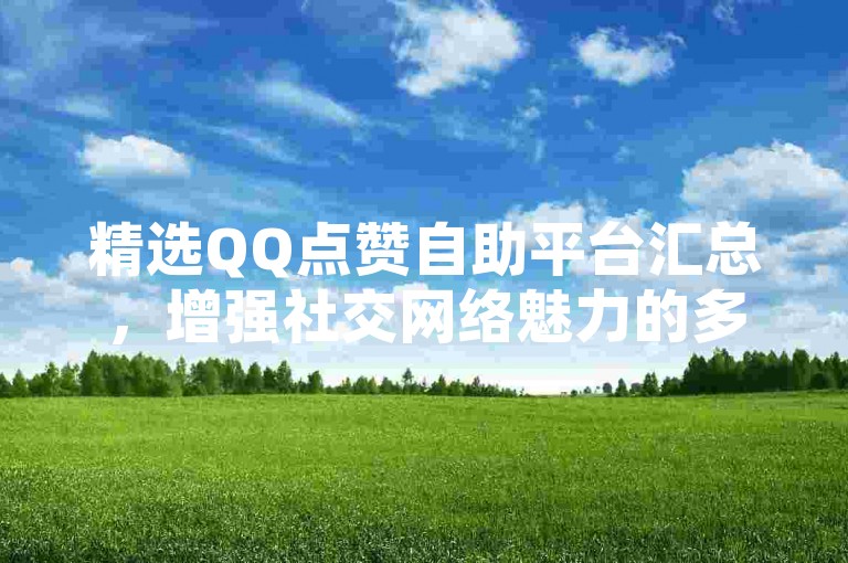 精选QQ点赞自助平台汇总，增强社交网络魅力的多元途径。