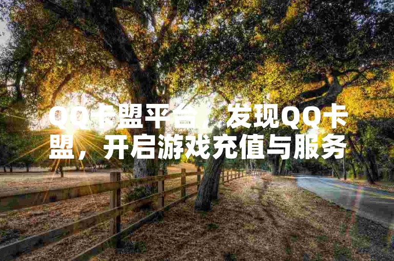 QQ卡盟平台，发现QQ卡盟，开启游戏充值与服务的新纪元！