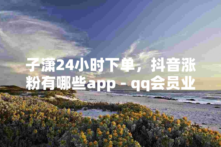 子潇24小时下单，抖音涨粉有哪些app - qq会员业务网站 - 1元3000粉丝不掉粉丝。