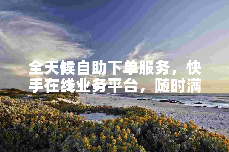 全天候自助下单服务，快手在线业务平台，随时满足您的需求。