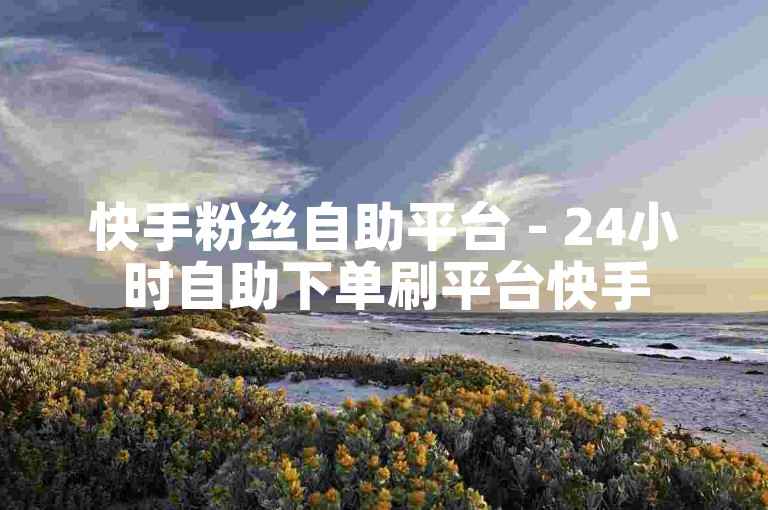 快手粉丝自助平台 - 24小时自助下单刷平台快手