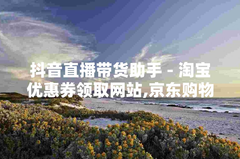 抖音直播带货助手 - 淘宝优惠券领取网站,京东购物返现平台_拼多多团购优惠工具。