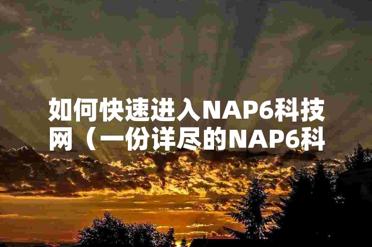 如何快速进入NAP6科技网（一份详尽的NAP6科技网访问教程）
