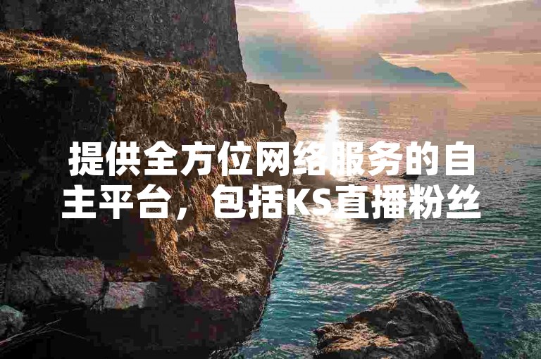 提供全方位网络服务的自主平台，包括KS直播粉丝增长服务。
