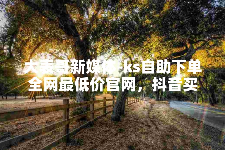 大表哥新媒体-ks自助下单全网最低价官网，抖音买赞平台代刷，提供快速、安全的服务。