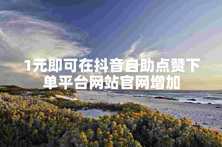 1元即可在抖音自助点赞下单平台网站官网增加5000名粉丝。
