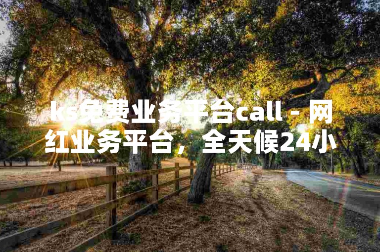 ks免费业务平台call - 网红业务平台，全天候24小时服务。
