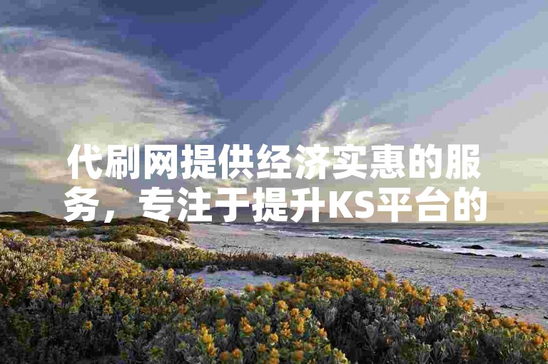 代刷网提供经济实惠的服务，专注于提升KS平台的点赞数量。