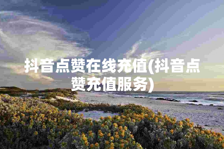 抖音点赞在线充值(抖音点赞充值服务)
