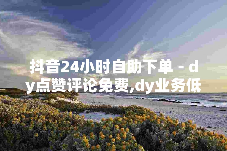 抖音24小时自助下单 - dy点赞评论免费,dy业务低价自助平台超低价。